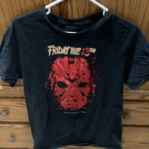 Friday the 13th Black and Red Mens T-Shirt